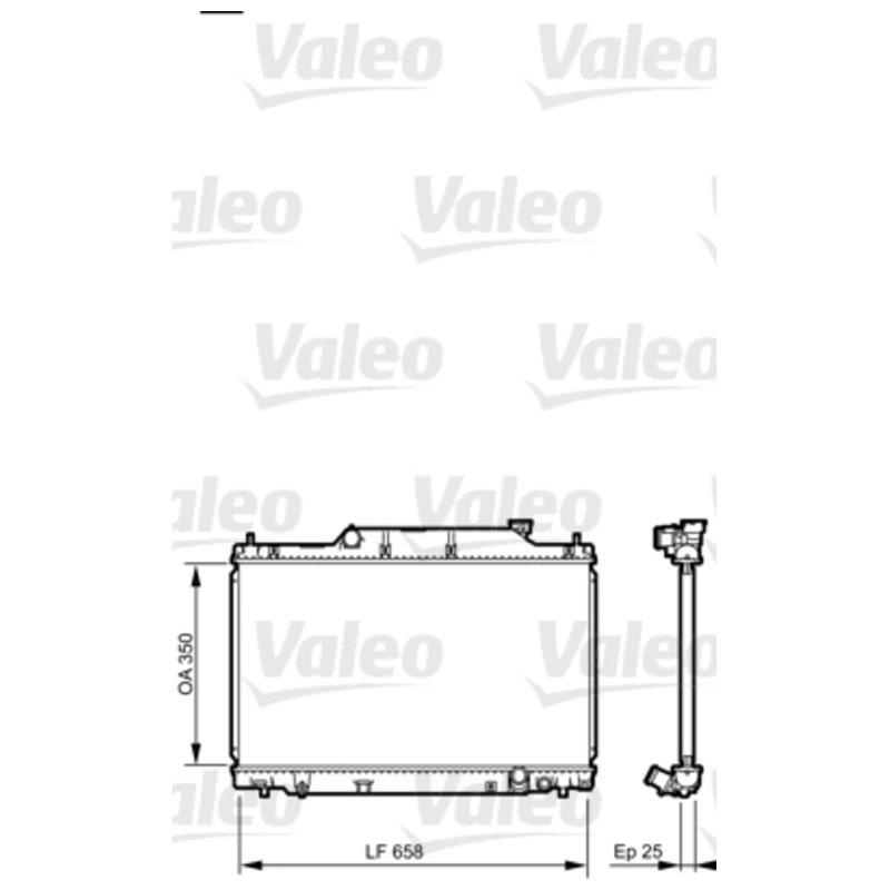 VALEO Chladič motora 734702