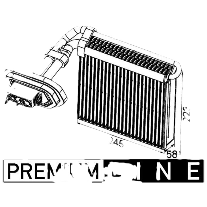 MAHLE ORIGINAL Výparník klimatizácie AE 99 000P