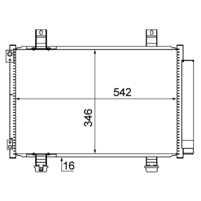MAHLE ORIGINAL Kondenzátor klimatizácie AC 611 000S