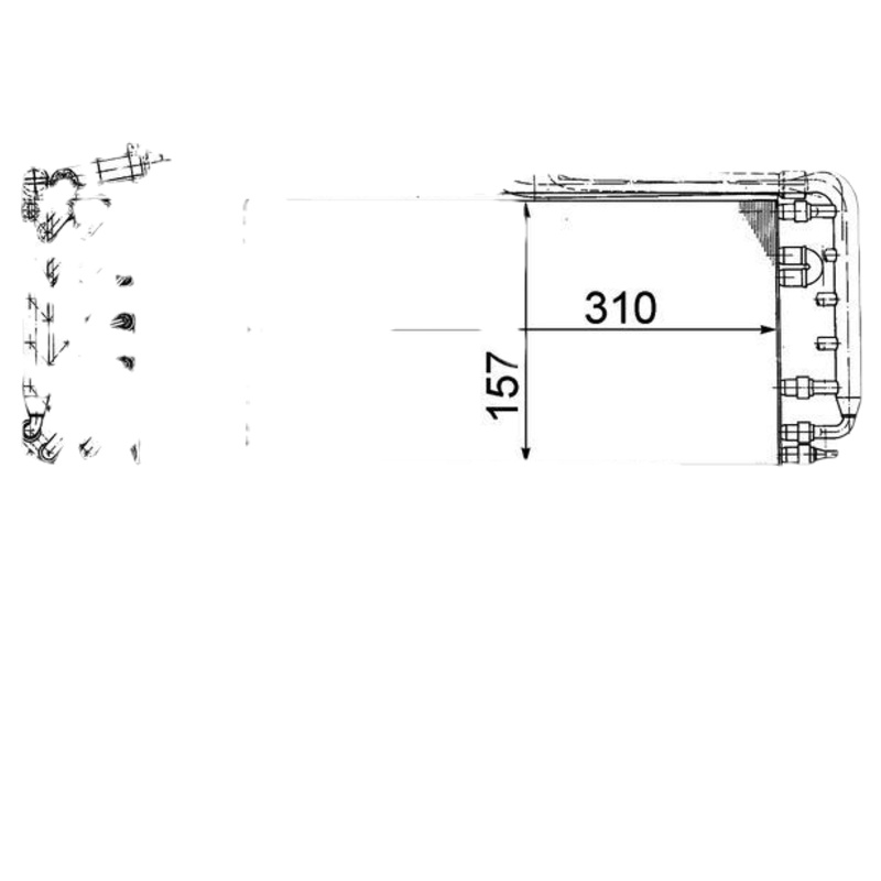 MAHLE ORIGINAL Výparník klimatizácie AE 45 000P