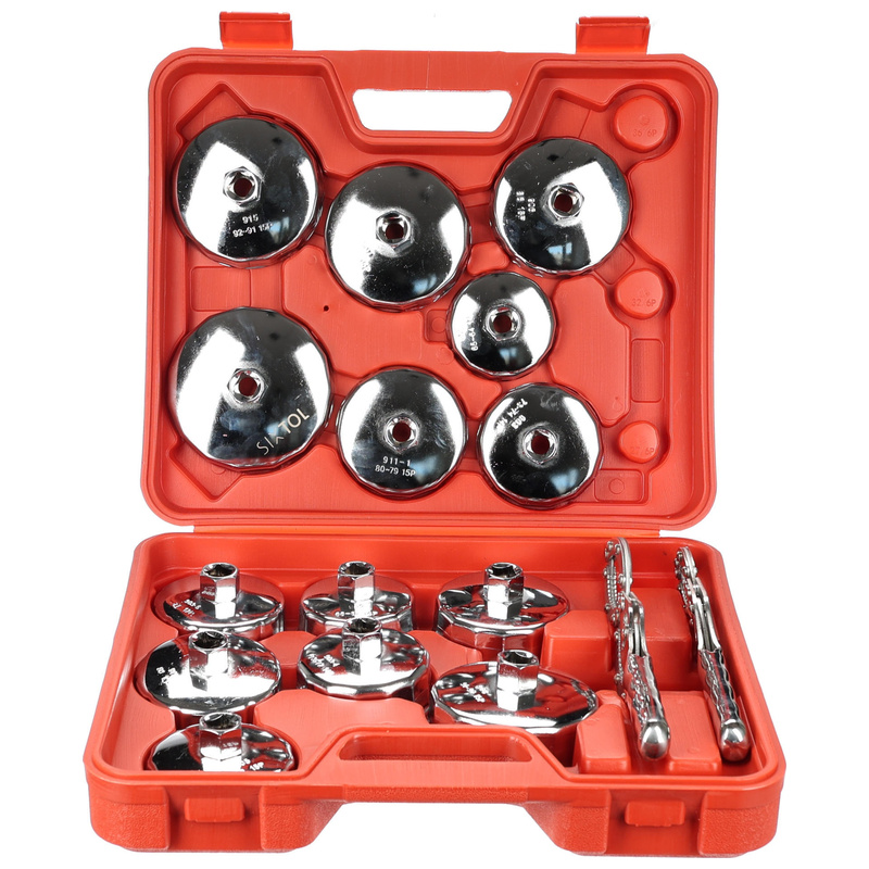 Sada kalíškových klíčů na olejové filtry MECHANIC OIL WRENCH 16, 16 ks