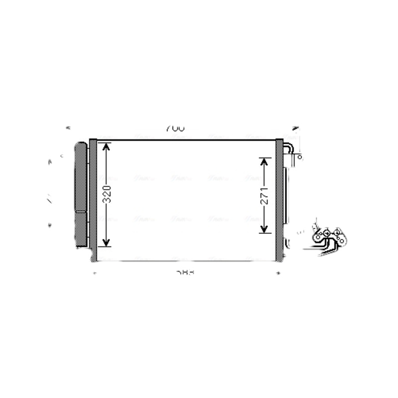 AVA QUALITY COOLING Kondenzátor klimatizácie VN5209D