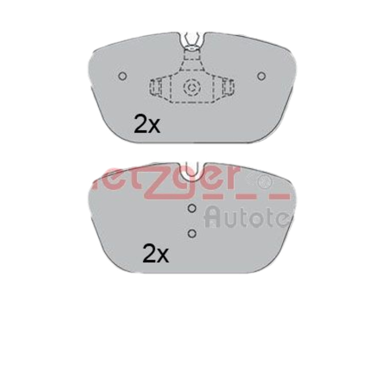 METZGER Sada brzdových platničiek kotúčovej brzdy 1170619