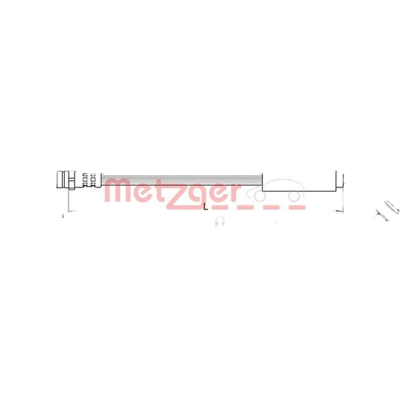 METZGER Brzdová hadica 4111478