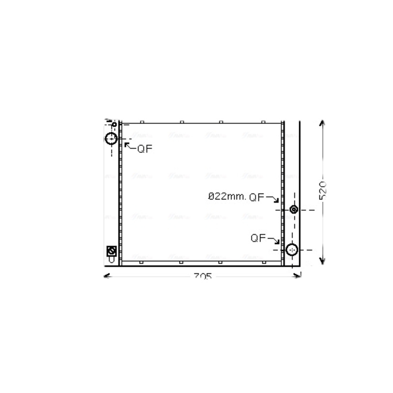 AVA QUALITY COOLING Chladič motora AU2183