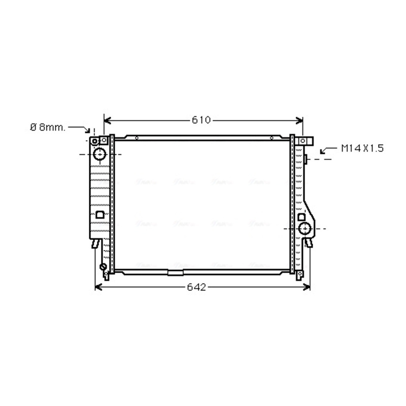 AVA QUALITY COOLING Chladič motora BW2144