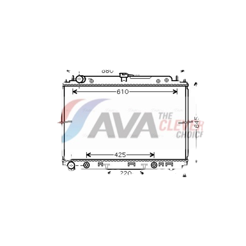 AVA QUALITY COOLING Chladič motora DNA2297