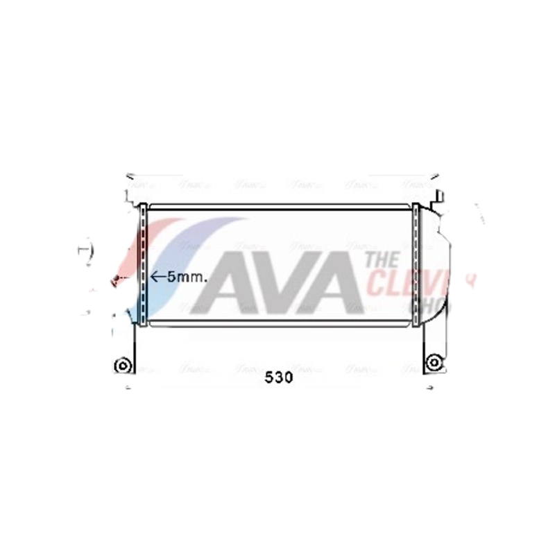 AVA QUALITY COOLING Chladič plniaceho vzduchu DNA4339