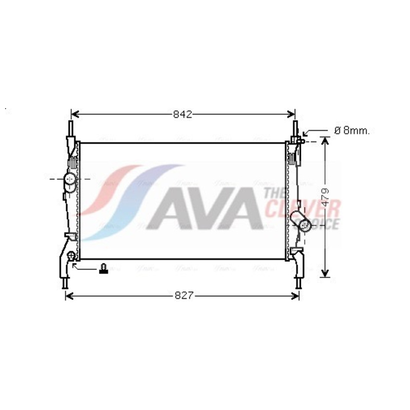 AVA QUALITY COOLING Chladič motora FDA2405