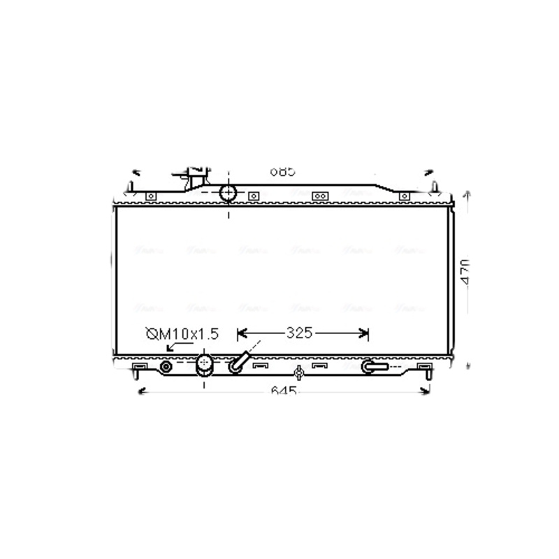 AVA QUALITY COOLING Chladič motora HD2226