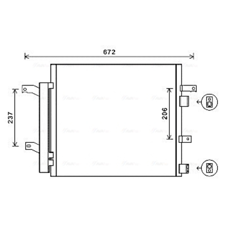 AVA QUALITY COOLING Kondenzátor klimatizácie JR5056D