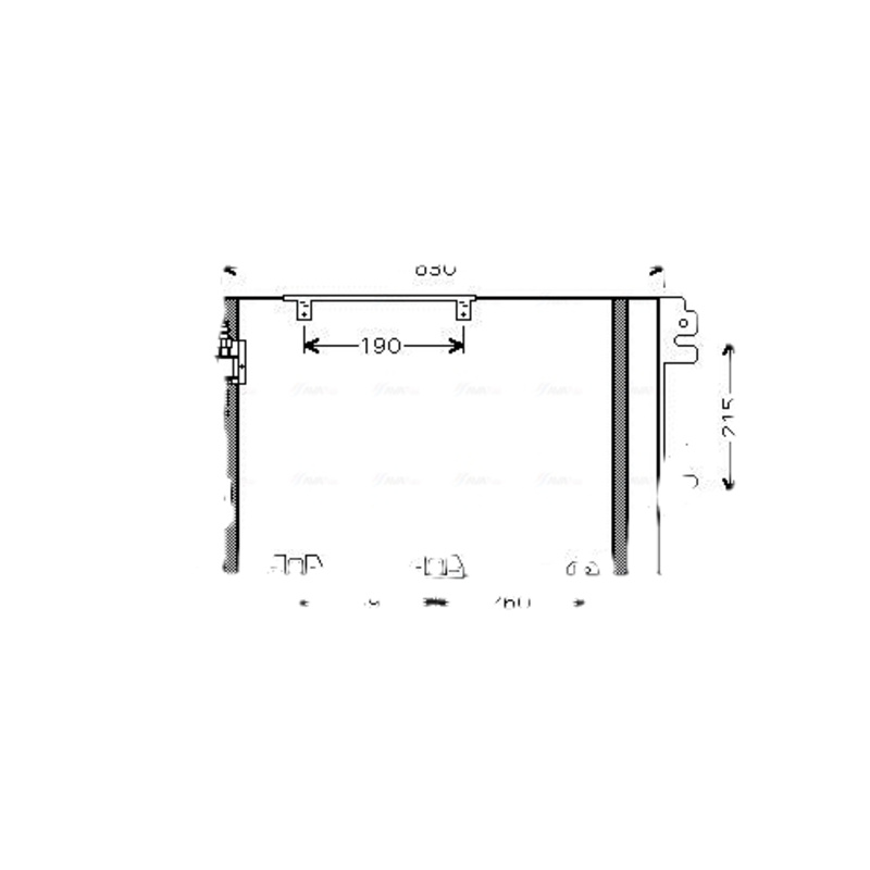 AVA QUALITY COOLING Kondenzátor klimatizácie OL5367D