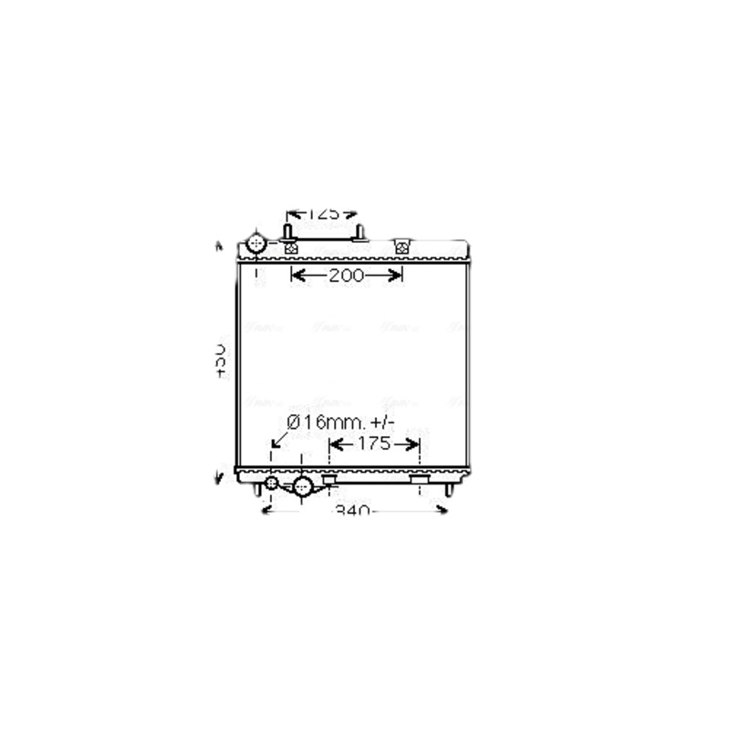 AVA QUALITY COOLING Chladič motora PE2368