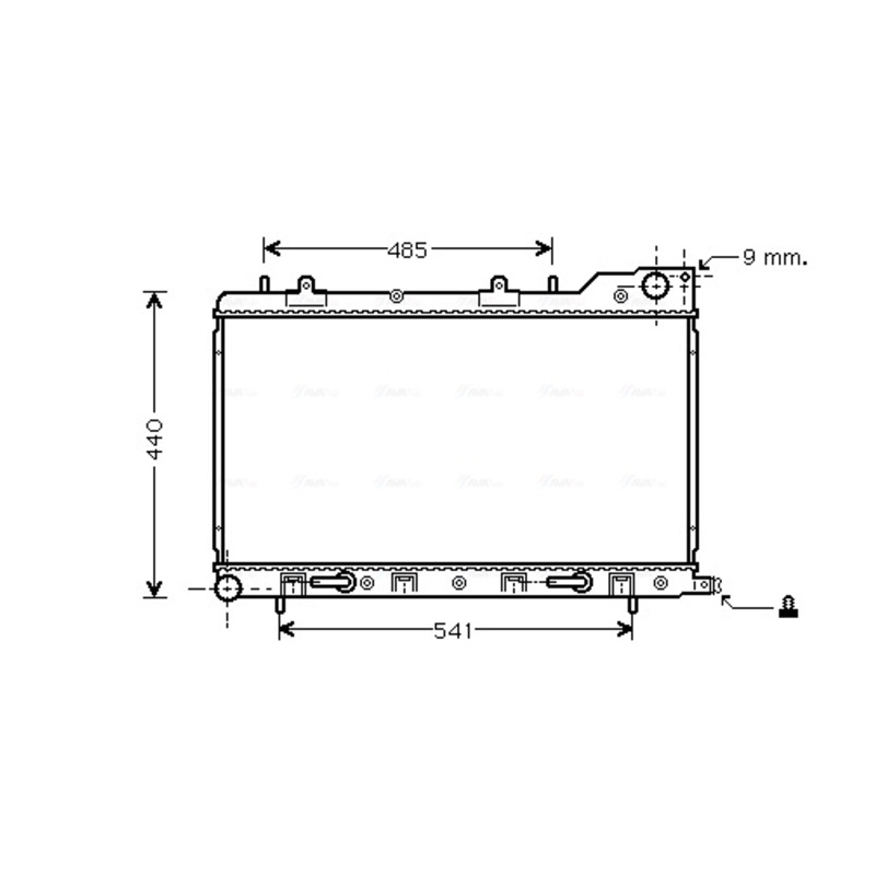 AVA QUALITY COOLING Chladič motora SU2054