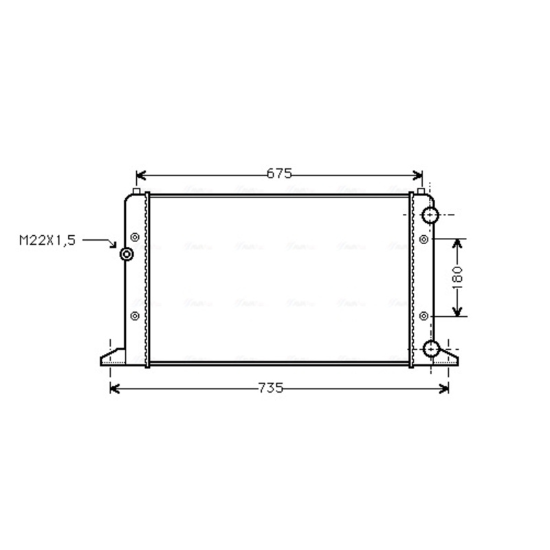 AVA QUALITY COOLING Chladič motora VNA2160