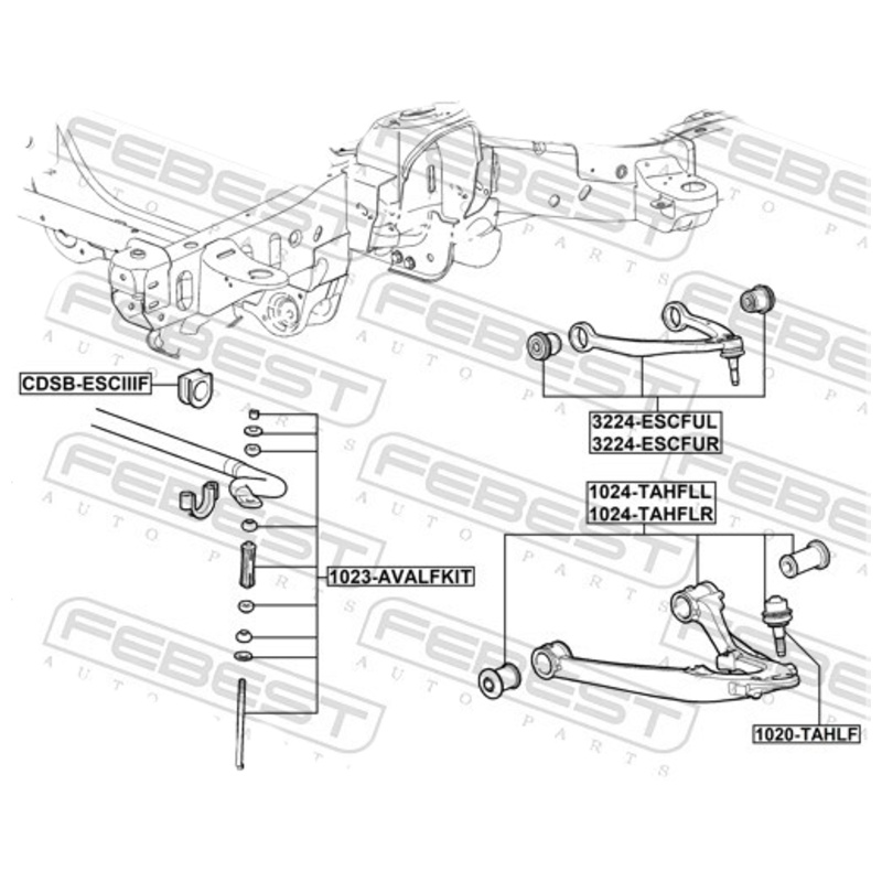 FEBEST Rameno zavesenia kolies 1024-TAHFLL