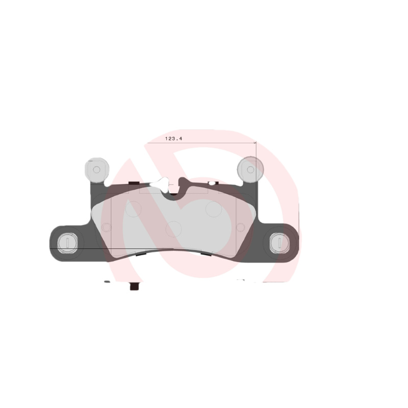BREMBO Sada brzdových platničiek kotúčovej brzdy P65027NX