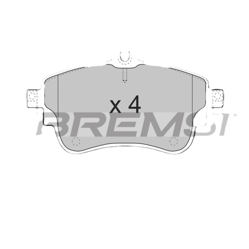 BRMS Sada brzdových platničiek kotúčovej brzdy BP3497CE