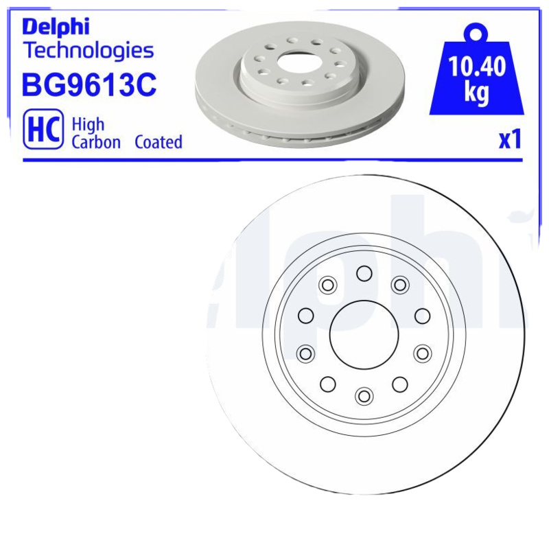 DELPHI Brzdový kotúč BG9613C
