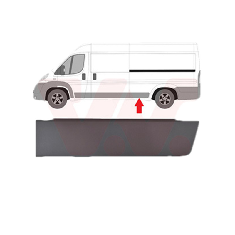 VAN WEZEL Ozdobná/ochranná lišta bočnej steny 4064415