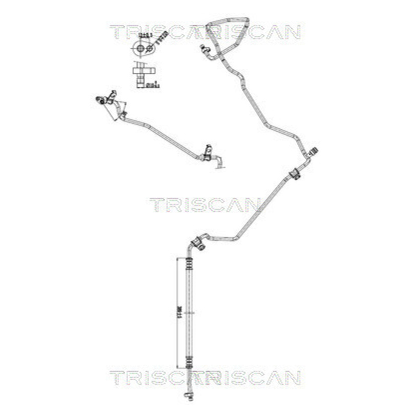 TRISCAN Vysoko/nízkotlakové vedenie klimatizácie 9010 10006