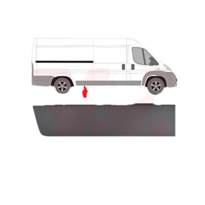 VAN WEZEL Ozdobná/ochranná lišta bočnej steny 4064416