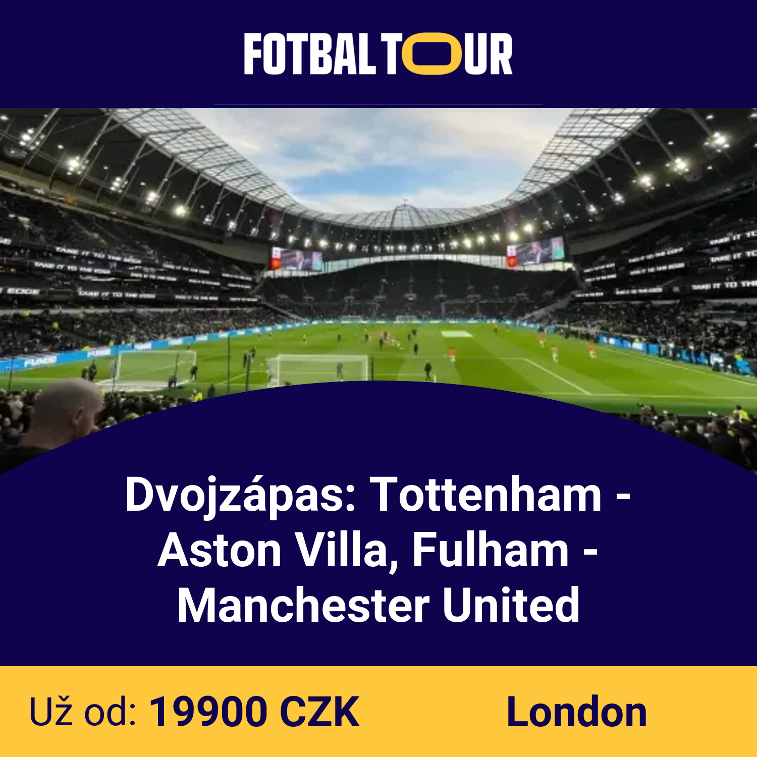 Dvojzápas: Tottenham - Aston Villa, Fulham - Manchester United