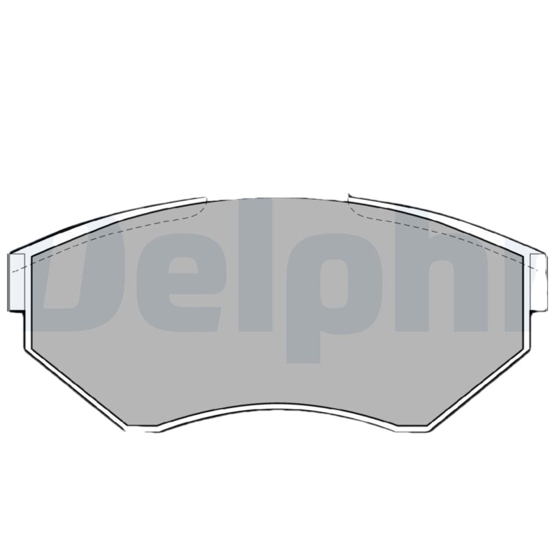 DELPHI Sada brzdových platničiek kotúčovej brzdy LP1410