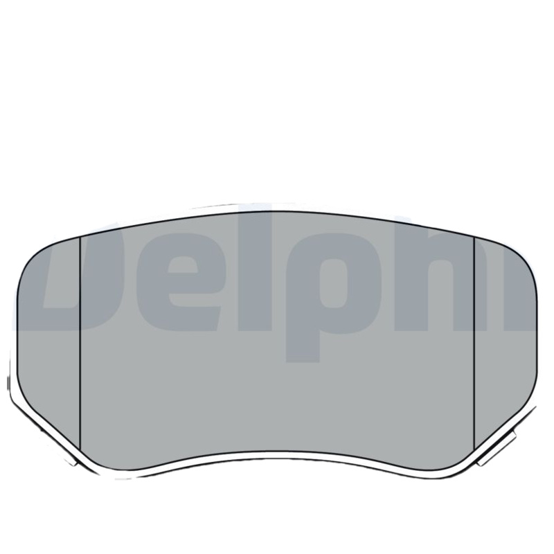 DELPHI Sada brzdových platničiek kotúčovej brzdy LP3381
