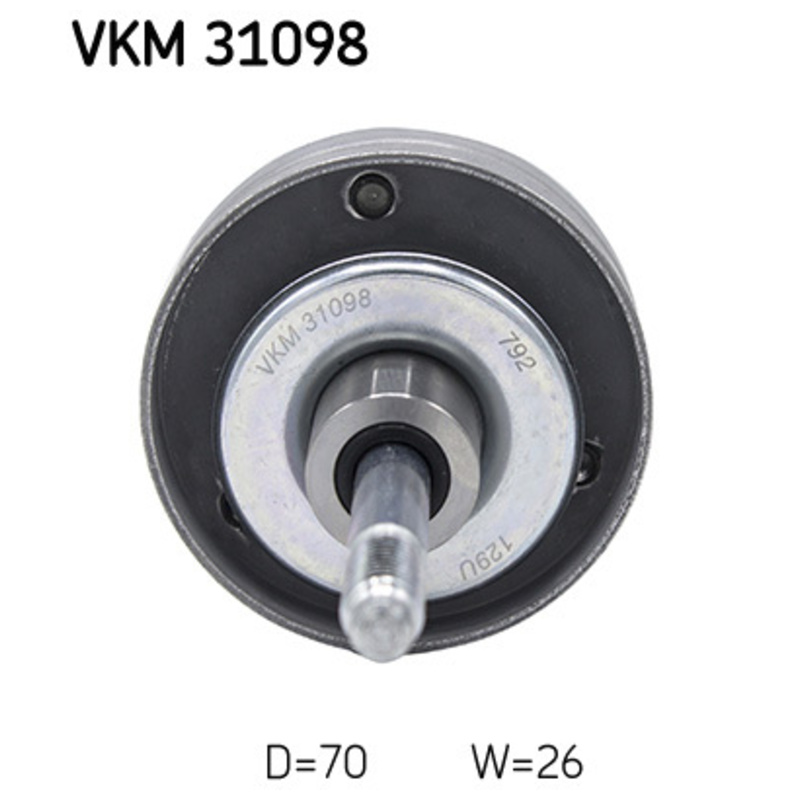 SKF Vratná/vodiaca kladka rebrovaného klinového remeňa VKM31098