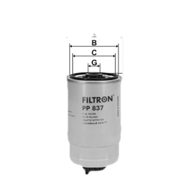 FILTRON Palivový filter PP837