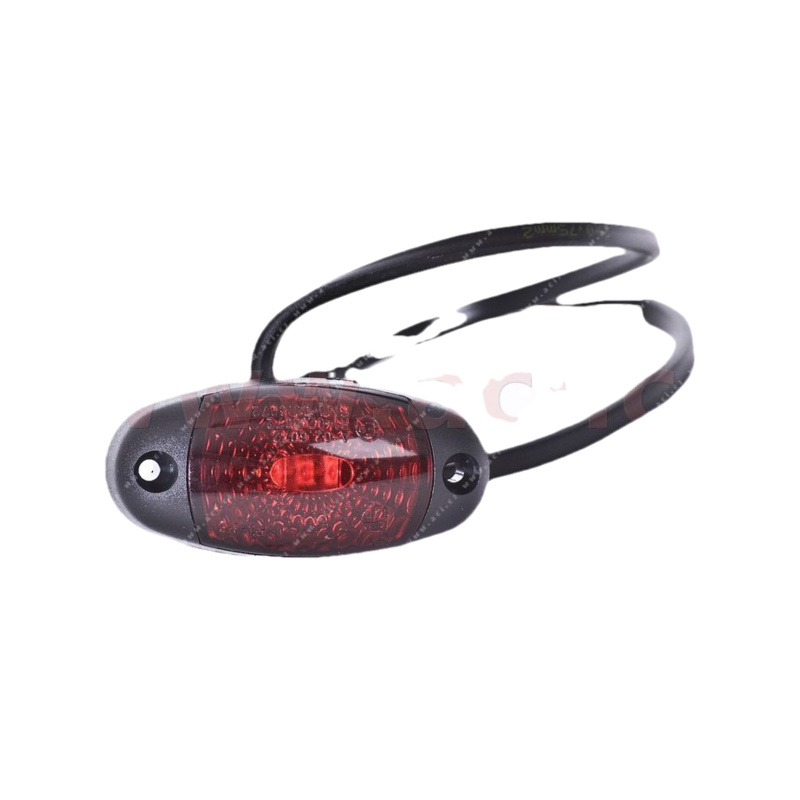 poziční světlo LED oválné červené (72x45 mm) 12/24V