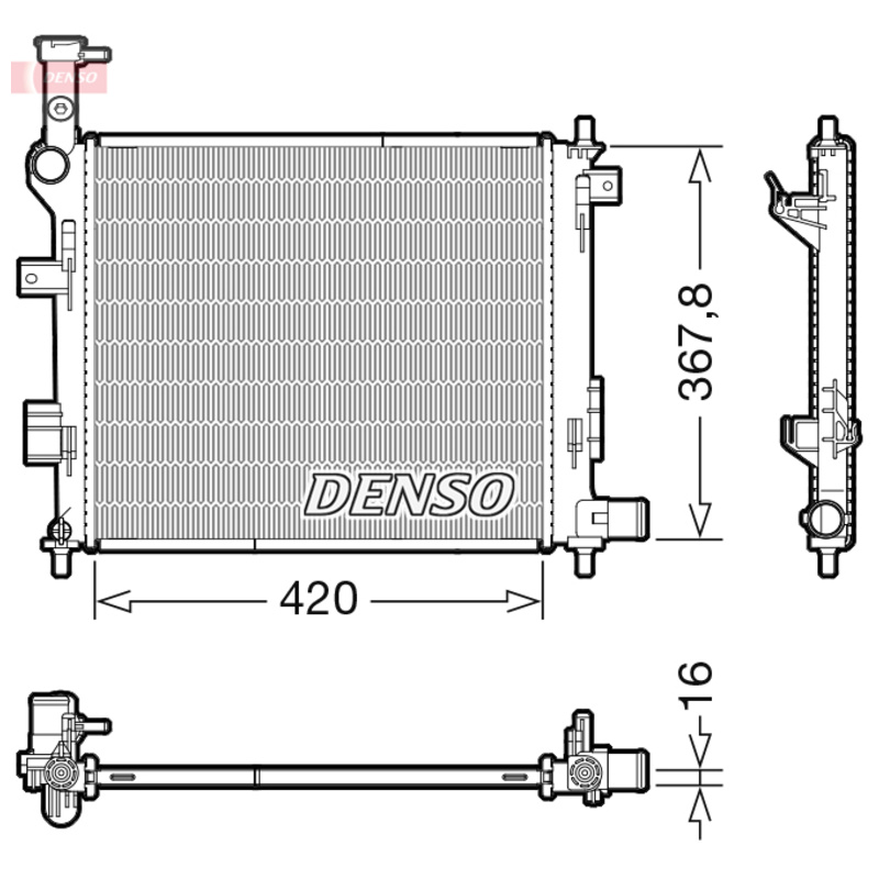 DENSO Chladič motora DRM43005