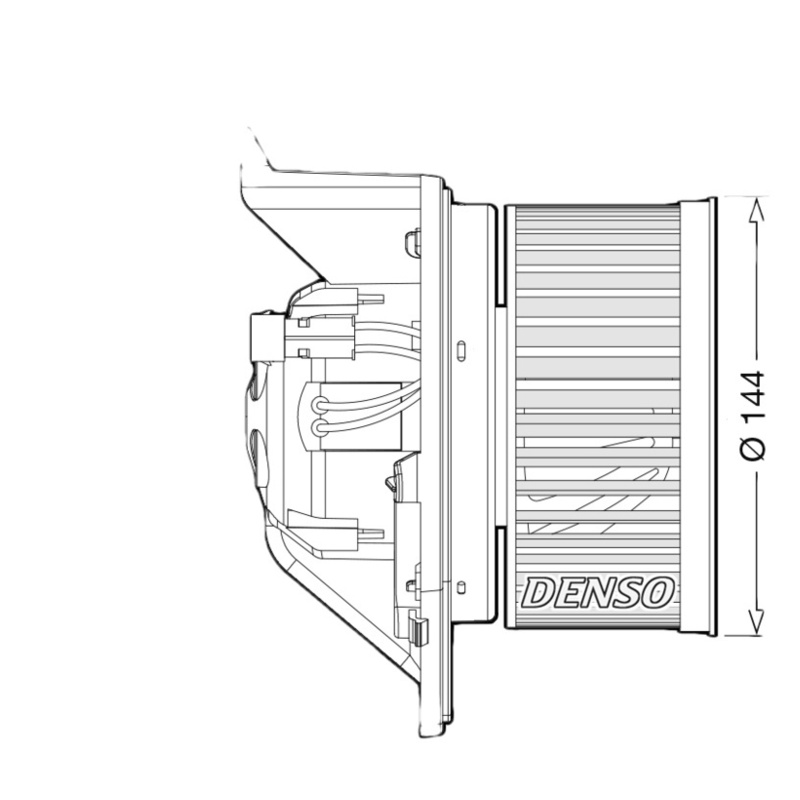 DENSO Vnútorný ventilátor DEA05005