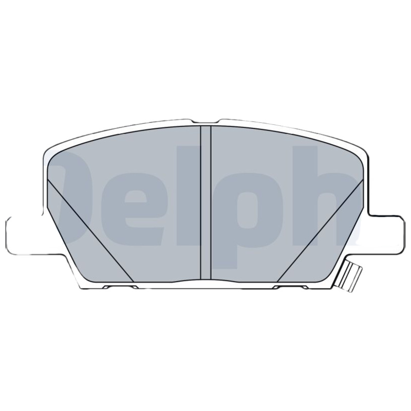 DELPHI Sada brzdových platničiek kotúčovej brzdy LP3482