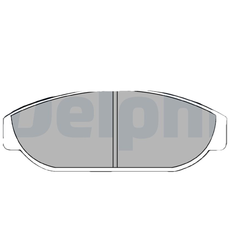 DELPHI Sada brzdových platničiek kotúčovej brzdy LP437