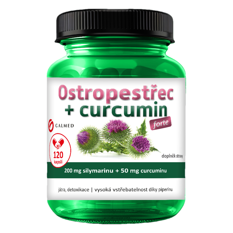 Galmed Ostropestřec Forte + Curcumin Cps 120