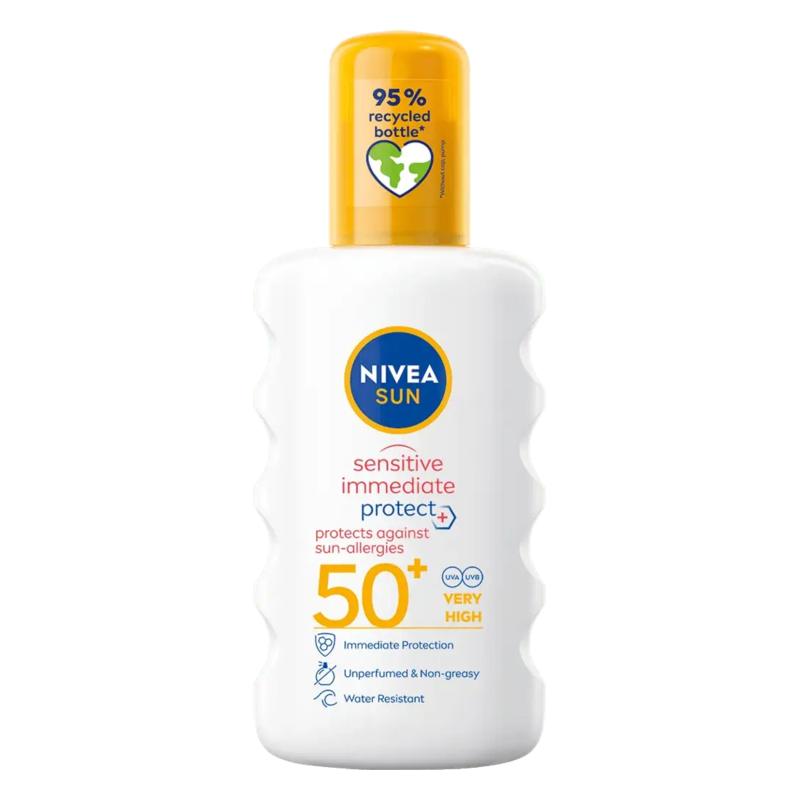 Nivea Sun Sprej Na Opalování Sensitive Spf 50+ 200Ml